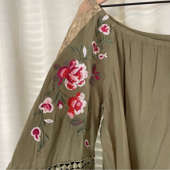 Altar’d State Embroidered Rayon Crop Top - Picture 4 of 12